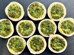 Quiche mit Spinat 10 Stk.